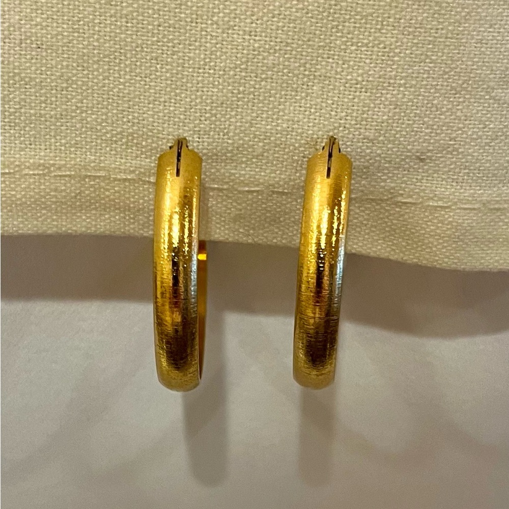 Gold Plated Hoop Earrings